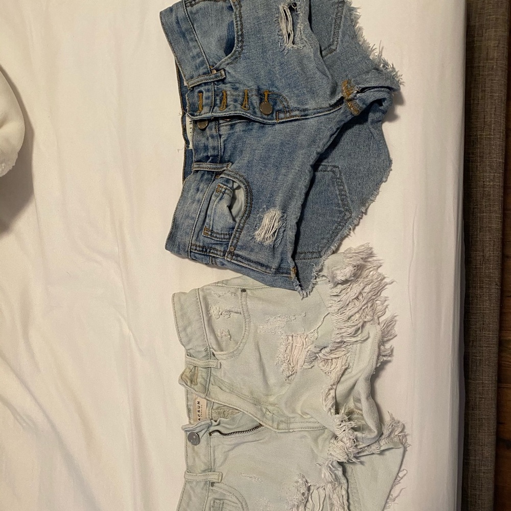2 pairs of pa sun jean shorts